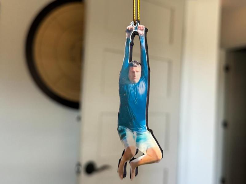 Think You Should Leave Zipline Christmas Ornament