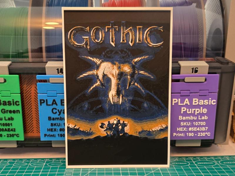 Gothic Game Poster - Hueforge Art
