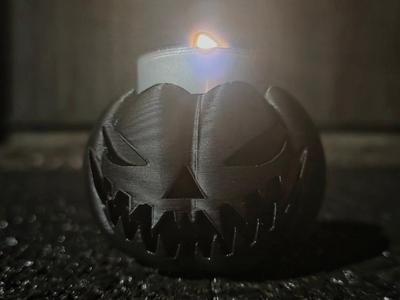 Halloween Pumpkin Candle