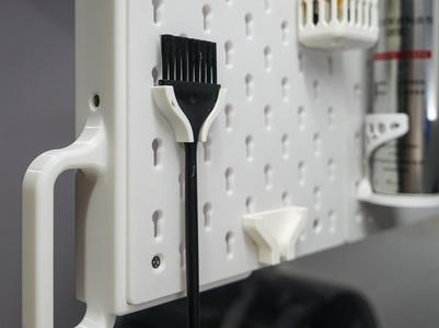 Pegboard Brush Hanger