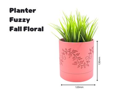 Planter Fuzzy Fall Floral