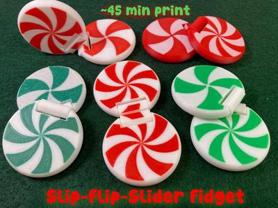Christmas Mint Slider and Flip Fidget Toy (45 min)