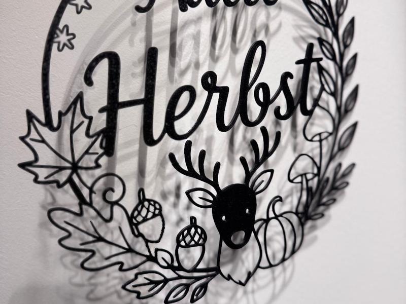 Hello Autumn Decoration Door Window Wall Decor Ring