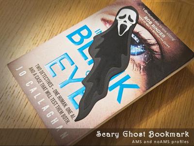 SCREAM - scary ghost bokmark