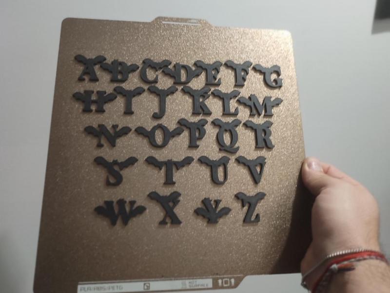 Vampiric Alphabet Letter Collection