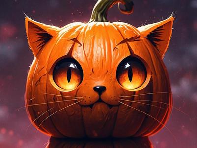 Cute Halloween Cat