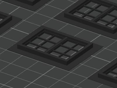 House Windows Quarter Scale