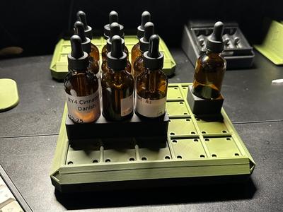 Gridfinity 60ml Bottle Holders (Single & 3x3)