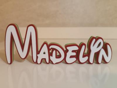 Disney Name Sign Madelyn