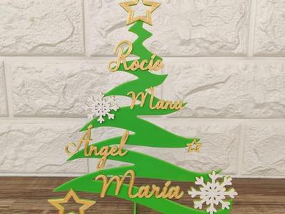Personalized Christmas tree, no AMS