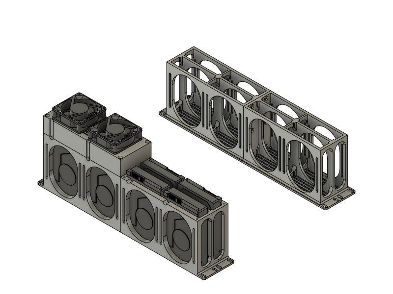 19-inch Rack Mount for 8x 3.5 HDD's