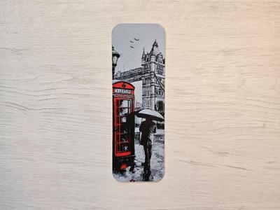 London Red Bookmark