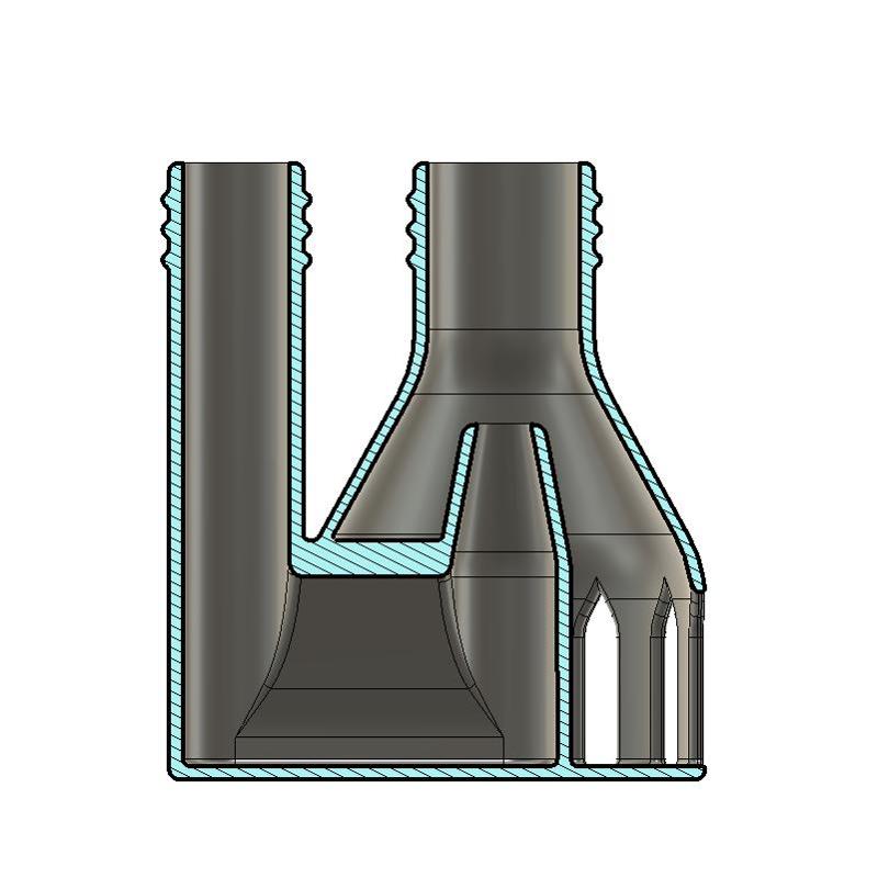 180degree angled Water Suction Jet Pump Ejector vacuum for 3/4 - 1 inch 19-25,4mm hose inner diameter