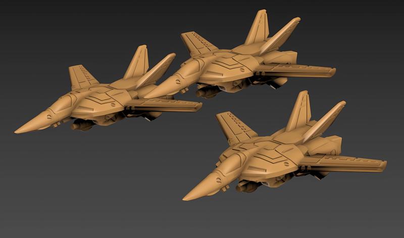 1/285 RRT VF-1 Valkyrie Jet Fighter - Project Echelon (Squad Pack A)