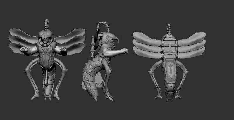 the stinger toy insect with wings