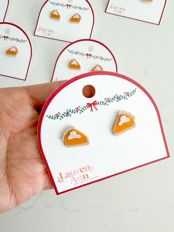 Pumpkin Pie Stud Earrings