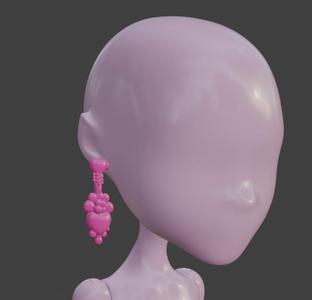 Draculaura's  sweet screams  earring