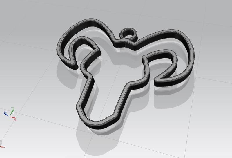 1° - Capricorno stilizzato, segno Zodiacale - stylized Capricorn, Zodiac sign