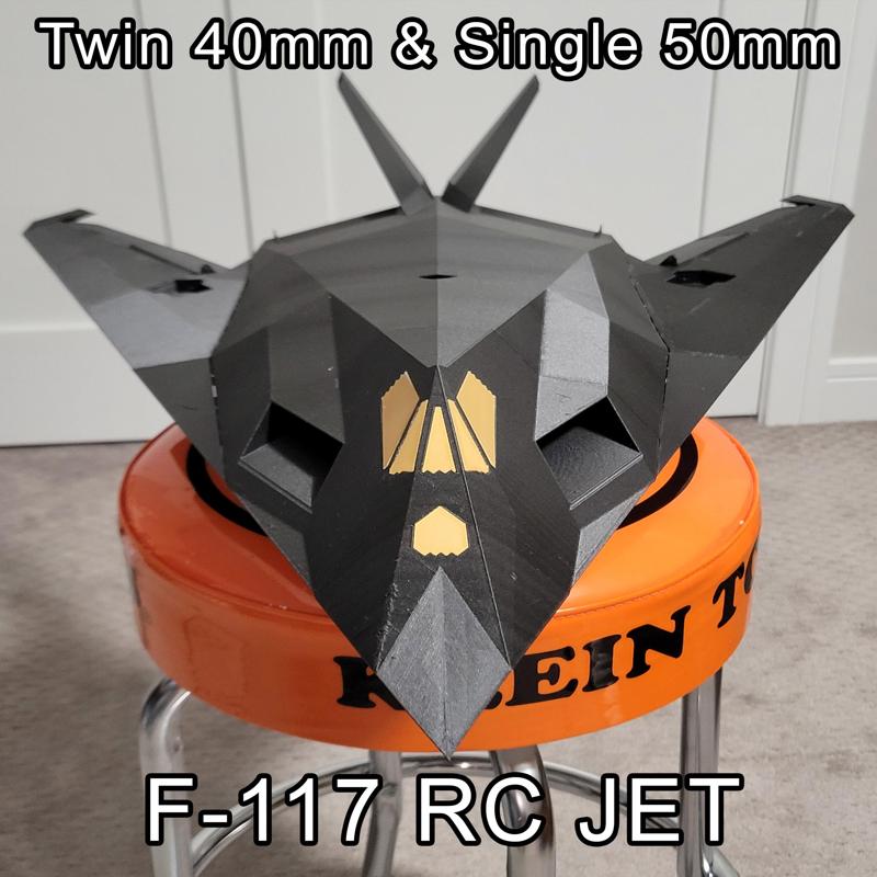 F-117 Nighthawk Twin 40mm and Single 50mm EDF Jet