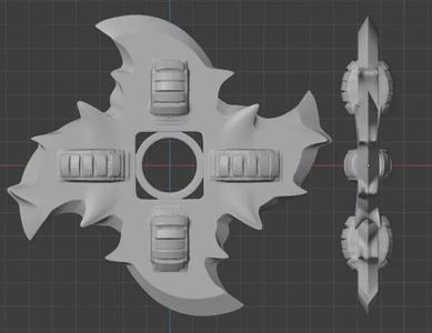 suriken multi-navaja cosplay concept