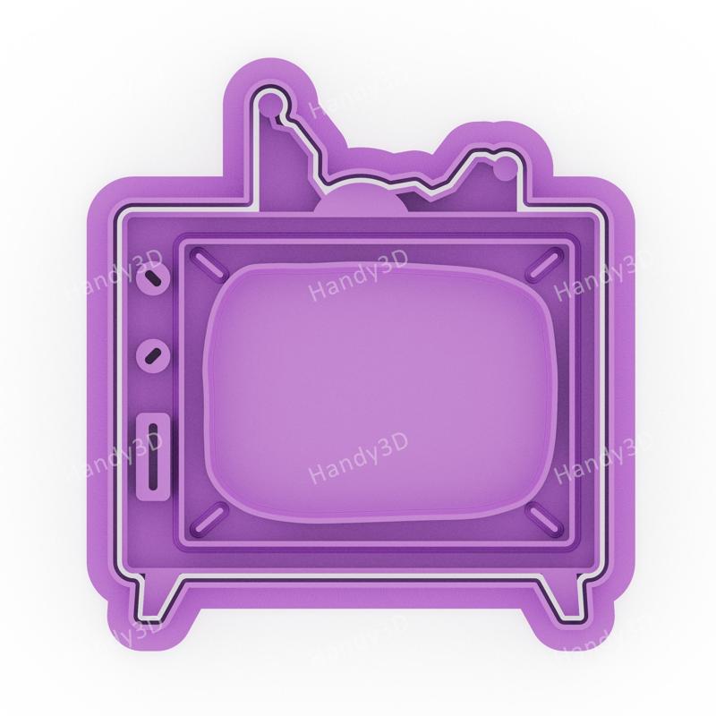 The Simpsons TV Cookie Cutter & Stamp - 8cm