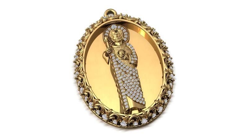 St. Jude Pendant – High Detail 3D Print Model (STL/3DM)
