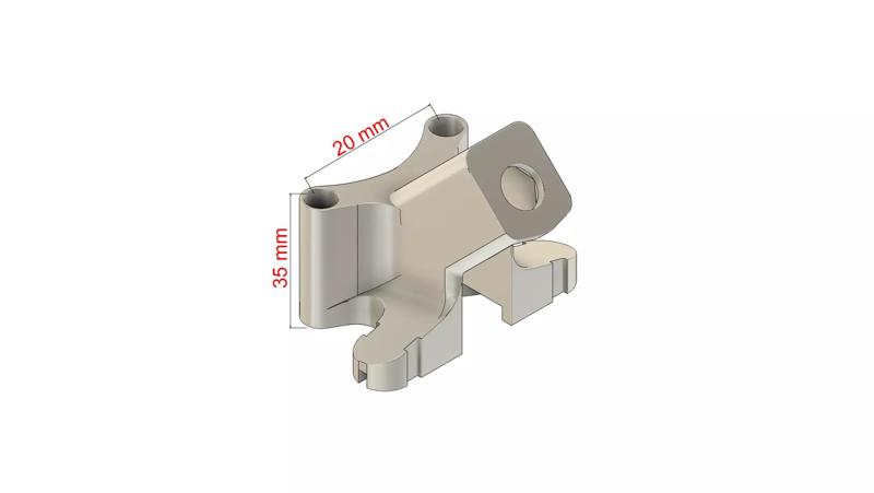 mark4 v2 FPV drone antenna holder mount SMA ELRS TBS STL