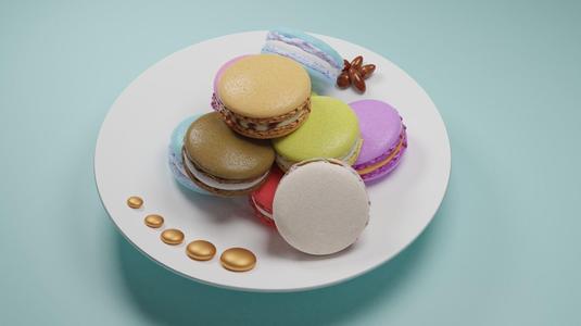 Makaron colorful macaroons
