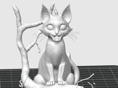 Cat halloween figurine