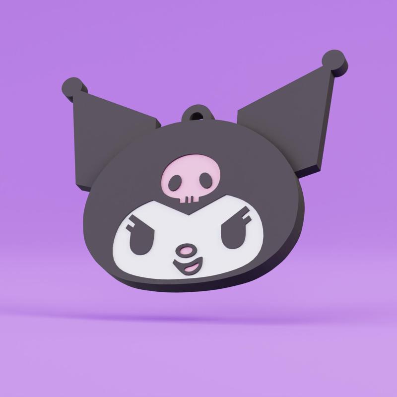 Cute Kuromi Keychain  - Toytaku Prints