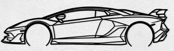 Lamborghini Aventador SVJ Wall Art
