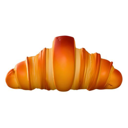 Golden Baked Croissant
