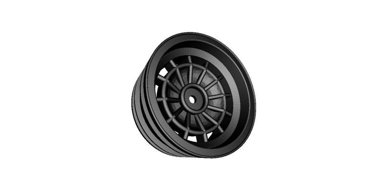 RC Car Drift Wheel Bullseye width 24mm     offset  minus 4mm