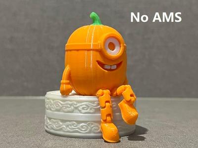 Articulated Halloween Pumpkin Minion