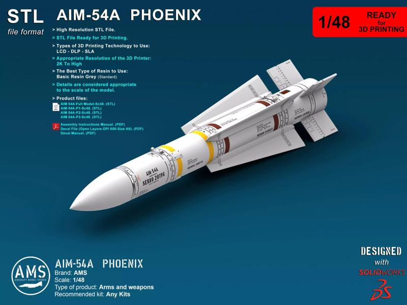 AIM-54A Phoenix - Scale 1-48