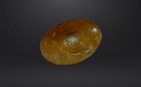 Bread, Oberland bread, low poly bakery