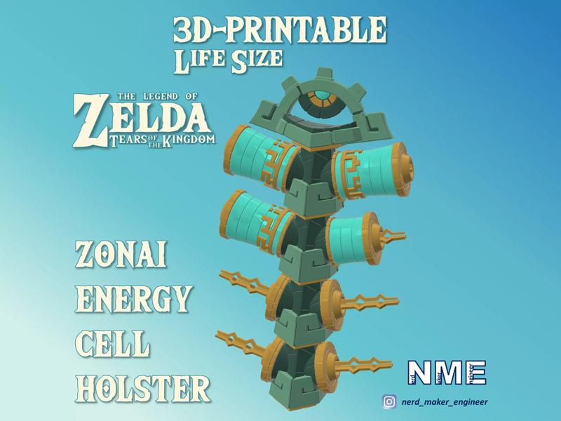 Zonai Energy Cell Holster - Zelda Tears of the Kingdom -