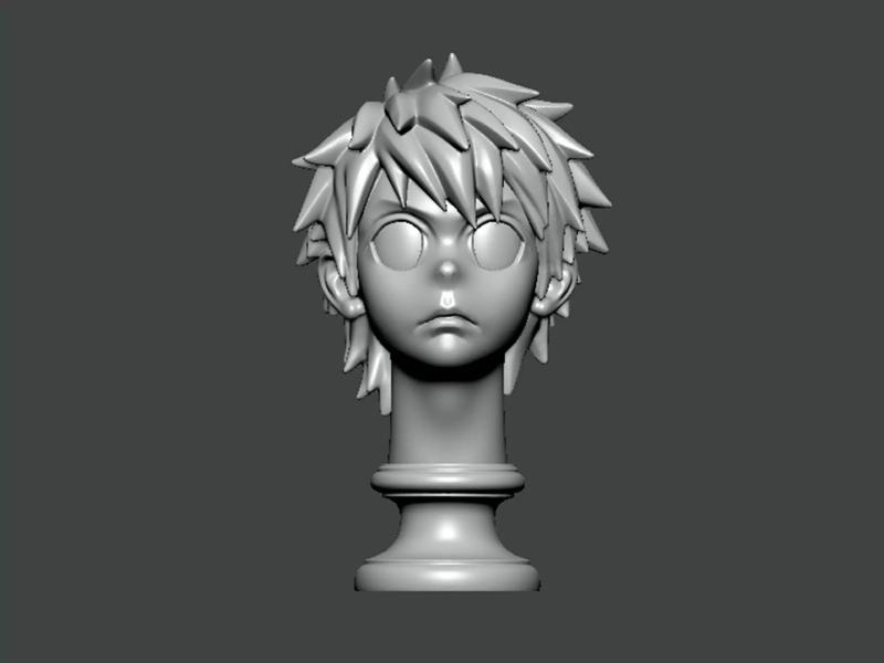 3D Model-CHARACTER0028 bust of anime character