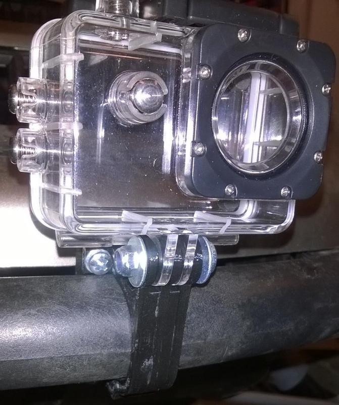 Polaris Edge Touring front bumper mount for SJ4000 camera