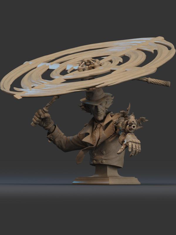 Inspector Gadget Bust 3D Print