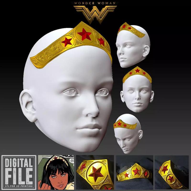 WONDER WOMAN YARA FLOR TIARA CROWN INSPIRED