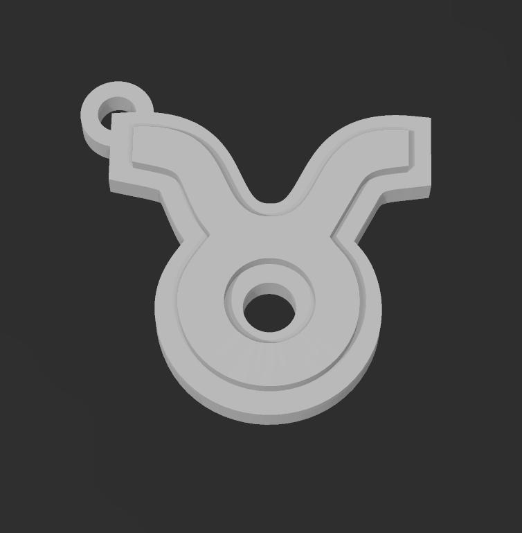 Taurus keychain necklace HD 4