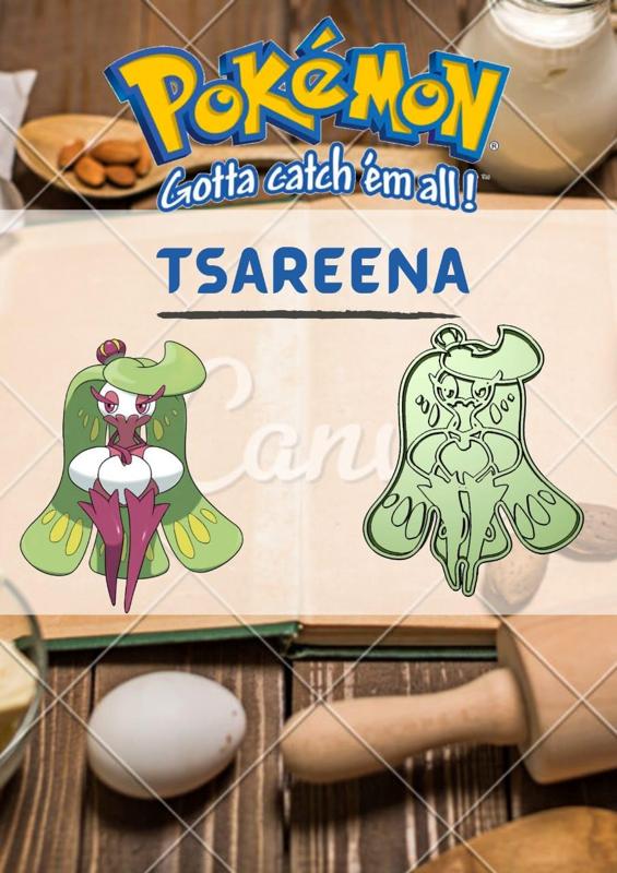 AMAZING POKEMON tsareena COOKIE CUTTER STAMP CAKE DECORATING