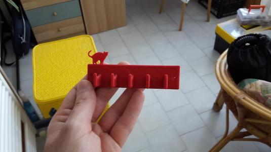 Kitchen hook with cat