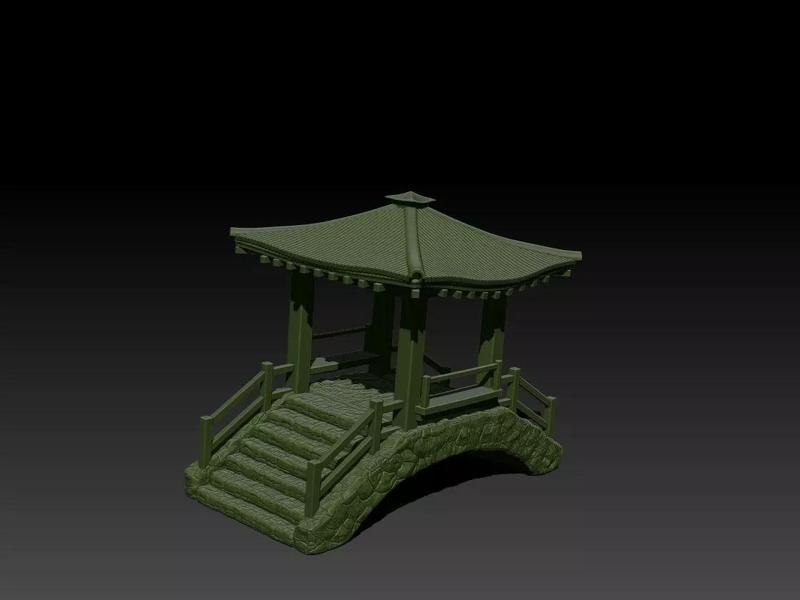 Japanese Stone Bridge