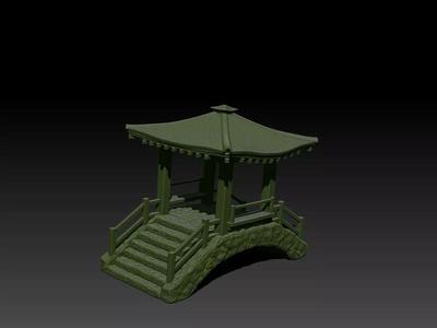 Japanese Stone Bridge