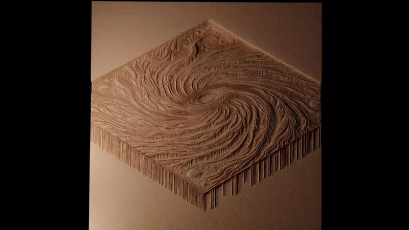 Milky Way CNC 3d Print High Relief Sand Casting