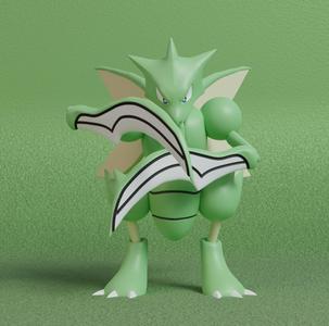 Pokemon - Scyther with 2 poses