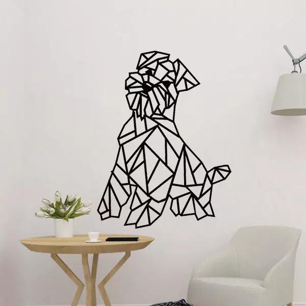 Schanauzer  Dog Geometric Wall Decor