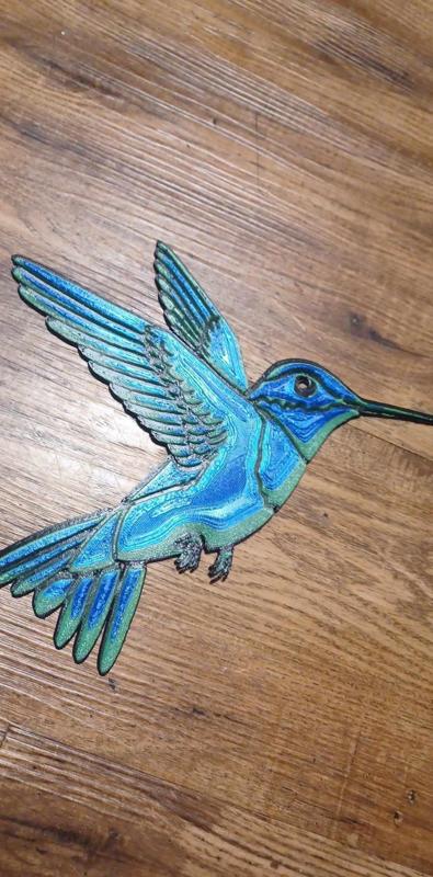 Hummingbird 3D realistic wall decor / Cake topper/ Wall decor / Gift/ Grave marker / wildlife